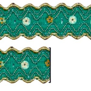 GALAO 50 539 VD JADE/OURO 2,5CM 20M