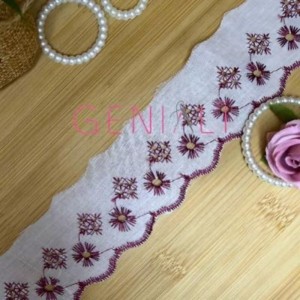 BORDADO BICOLOR 520 BORDO 5,0CM 13,7M