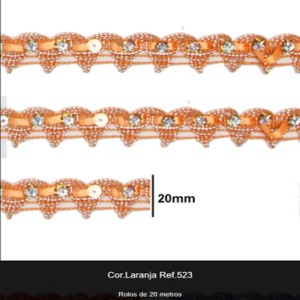 GALAO 51 523 LARANJA LARG:20MM 20M