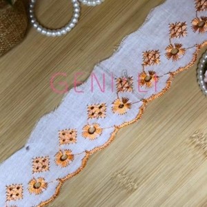 BORDADO BICOLOR 523 LARANJA 5,0CM 13,7M