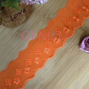BORDADO LISO 523 LARANJA 5,0CM 13,7M