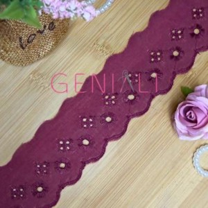 BORDADO LISO 527 MARSALA 5,0CM 13,7M