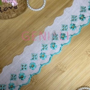 BORDADO BICOLOR 539 VD JADE 5,0CM 13,7M