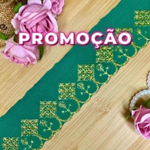 BORDADO LUREX 540/OURO VERDE BANDE 5,0CM