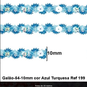GALAO 54 199 TURQUESA 10MM 20METROS