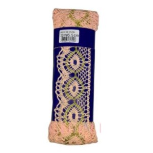ORD598 BICO ALGODAO SALMON.OURO 5,5CM