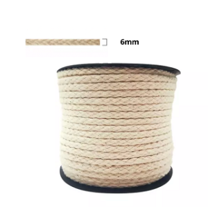 CORDAO A12 ALGODAO CRU 6MM 50METROS
