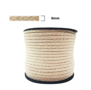 CORDAO A16 ALGODAO CRU 8MM 50METROS