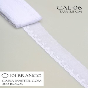 BORDADO CAL06 3,5CM 100%ALGODAO