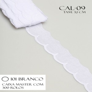 BORDADO CAL09 3,1CM 100%ALGODAO
