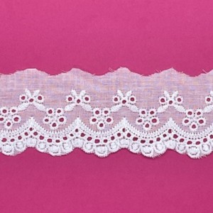 BORDADO CAL13 4,5CM 100%ALGODAO