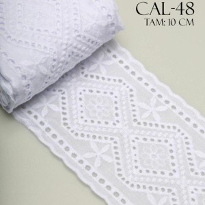 BORDADO CAL48 10,0CM 100%ALGODAO