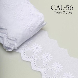 BORDADO CAL56 7,0CM 100%ALGODAO