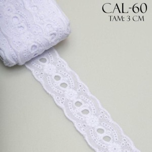 BORDADO CAL60 3,0CM 100%ALGODAO