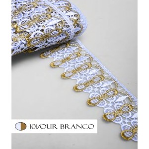 GUIPIR CHL592 OURO/101 BRANCO 5,0CM