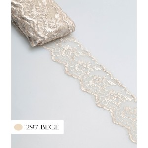 TULE CRL02 297 BEGE ESCU LARG:4,0CM
