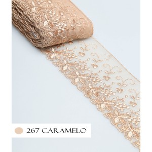 TULE CRL03 267 CARAMELHO 8,0CM 13,7M