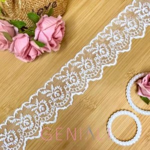 TULE CRL02 101 BRANCO LARG:4,0CM