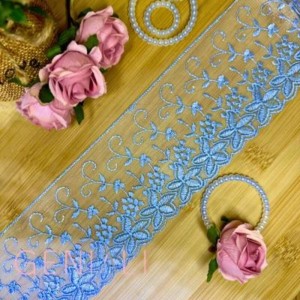 TULE CRL03 182 AZUL CLARO 8,0CM 13,7M