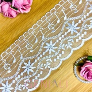 TULE CRL04 101 BRANCO 8,2CM 13,70MTS