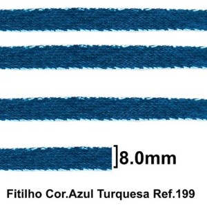 FITILHO 08 199 TURQUESA LARG:8MM 50M