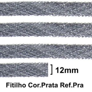 FITILHO 12 PRATA LARG:12MM 50METROS