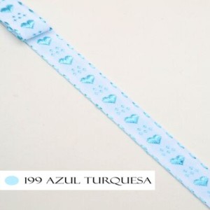 GALAO CORACAO 199 TURQUESA 1,7CM 10M