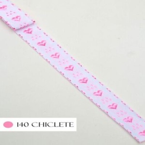 GALAO CORACAO 140 ROSA CHICLET 1,7CM 10M