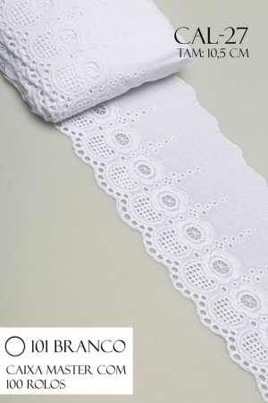 BORDADO CAL27 10,5CM 100%ALGODAO 13,7M