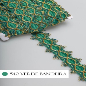 GALAO 86 540 BANDEIRA/OURO LARG:5,0CM 20