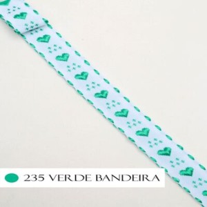 GALAO CORACAO 235 BANDEIRA 1,7CM 10M