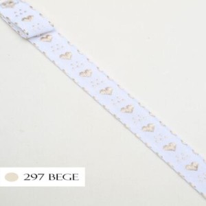 GALAO CORACAO 297 BEGE ESC 1,7CM 10M