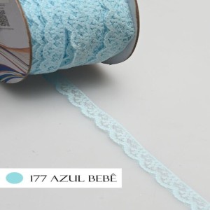 RENDA R001 0,9CM 50M 177 AZUL BEBE