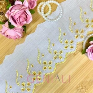 BORDADO LUREX CTB146 101/OUR 7,5CM 13,7M