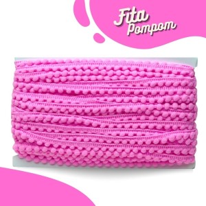POM POM 10MM 140 ROSA CHICLETE 25MTS