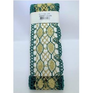 ORD34 BICO VERDE.OURO 7CM