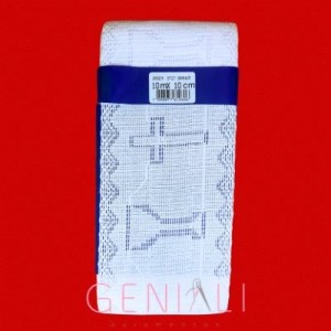 ORD9727 LITURGICA BRANC.PRATA LARG:9.8CM