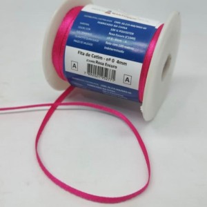 FITA DE CETIM MANTOVANI 4MM PINK