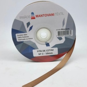 FITA DE CETIM MANTOVANI 10MM DOURADO