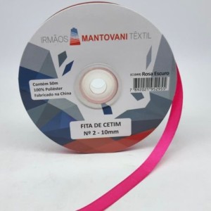 FITA DE CETIM MANTOVANI 10MM PINK