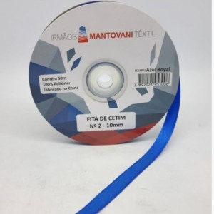 FITA DE CETIM MANTOVANI 10MM ROYAL