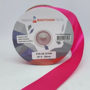 FITA DE CETIM MANTOVANI 38MM PINK