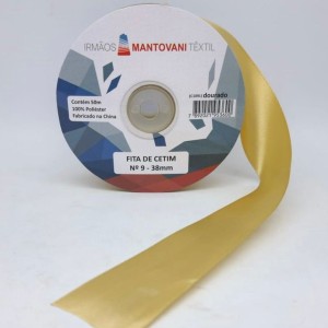 FITA CETIM N9 38MM 50M DOURADO MANTOVAN