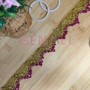 GALAO 009 312 PINK/OURO 3,5CM 20M