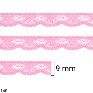 RENDA R001 0,9CM 50M 140 ROSA CHICLETE