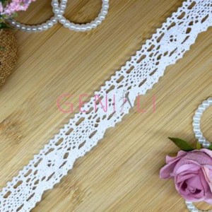 RENDA DE ALGODAO 43 - 3,0CM 20MTS BRANCO