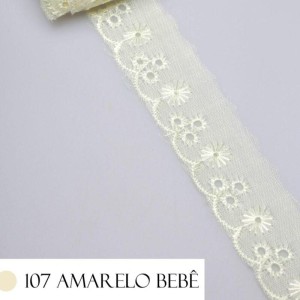 BORDADO CTL61 107 AMARELO BEBE 2,5CM