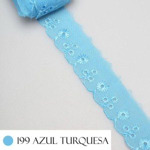 BORDADO CTL61 199 AZUL TURQUESA 2,5CM