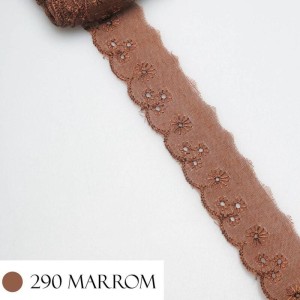 BORDADO CTL61 290 MARROM 2,5CM