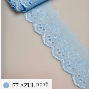 BORDADO CTL114 177 AZUL BB 5,0CM 13,7M